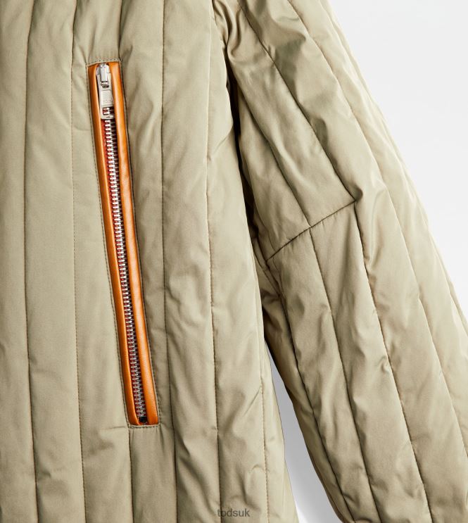 Tod's Women Quilted Jacket 602L84559 Green