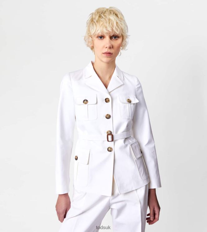 Tod's Women Safari Jacket 602L84557 White