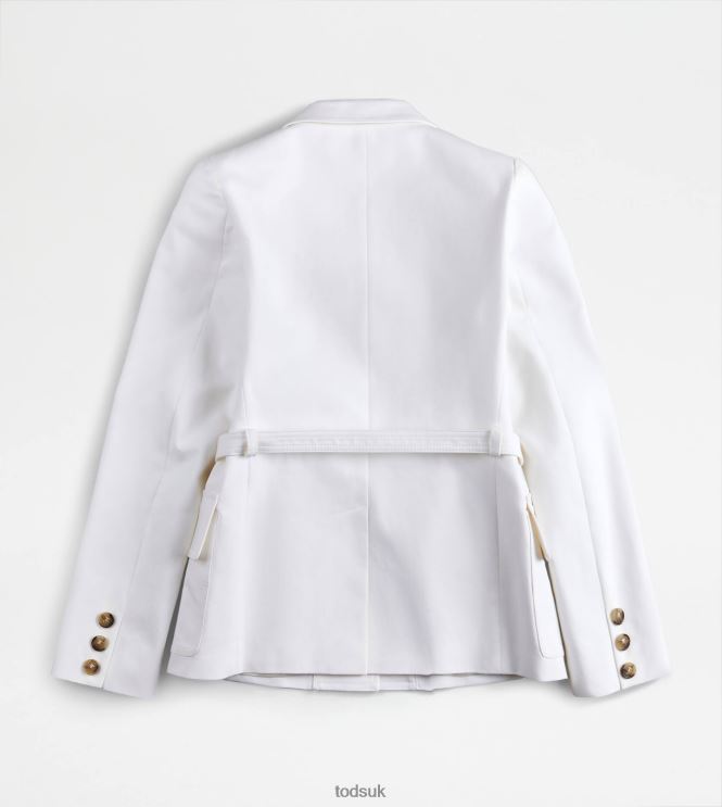 Tod's Women Safari Jacket 602L84557 White