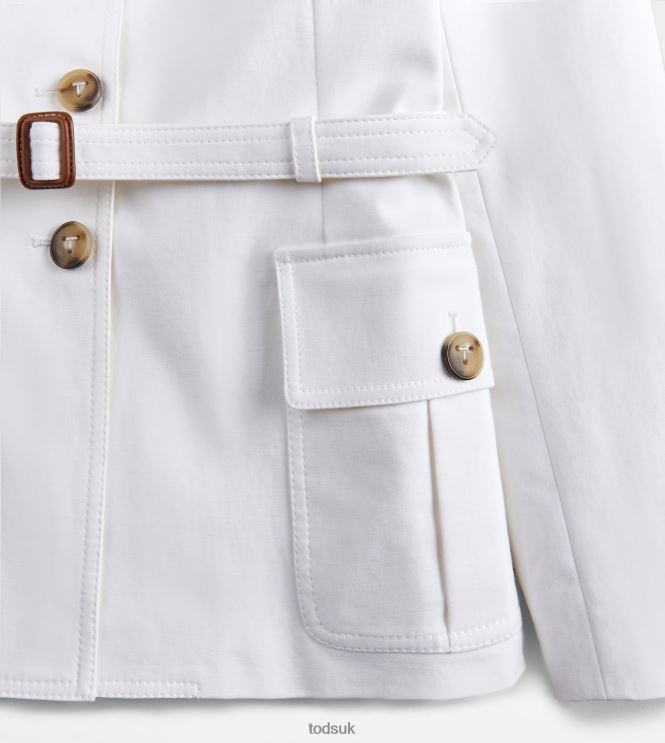 Tod's Women Safari Jacket 602L84557 White