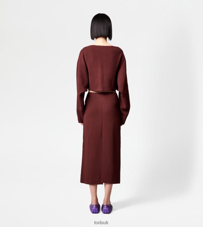 Tod's Women Bat Sleeve Jumper 602L84568 Brown