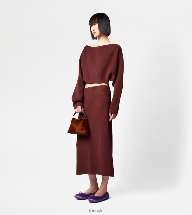 Tod's Women Bat Sleeve Jumper 602L84568 Brown