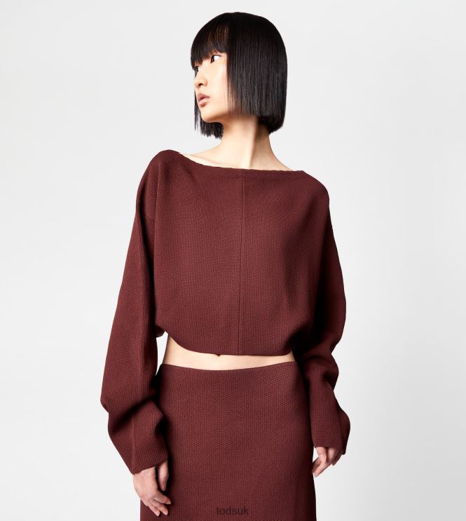 Tod's Women Bat Sleeve Jumper 602L84568 Brown