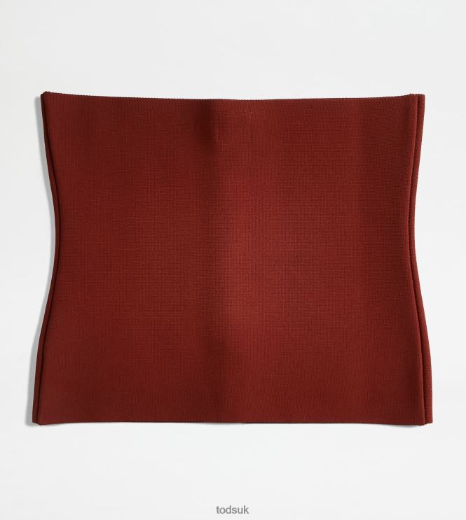 Tod's Women Bustier Top in Knit 602L84613 Orange