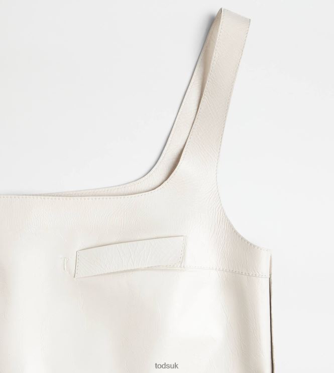 Tod's Women Top in Leather 602L84581 White