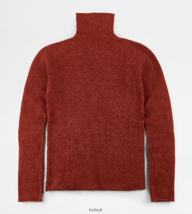Tod's Women Turtleneck Jumper 602L84618 Orange