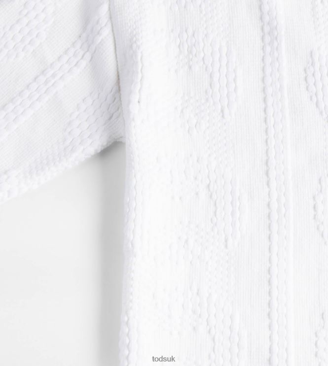 Tod's Women Jacquard Polo Shirt 602L84620 White