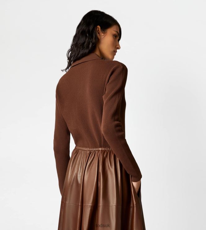 Tod's Women Polo Shirt in Knit 602L84579 Brown