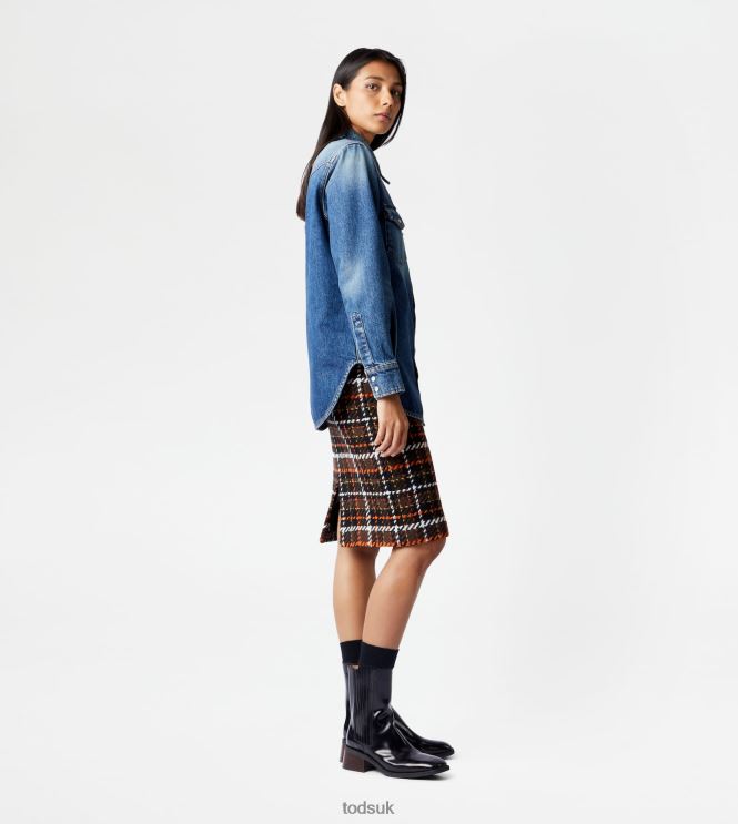 Tod's Women Shirt in Denim 602L84611 Blue