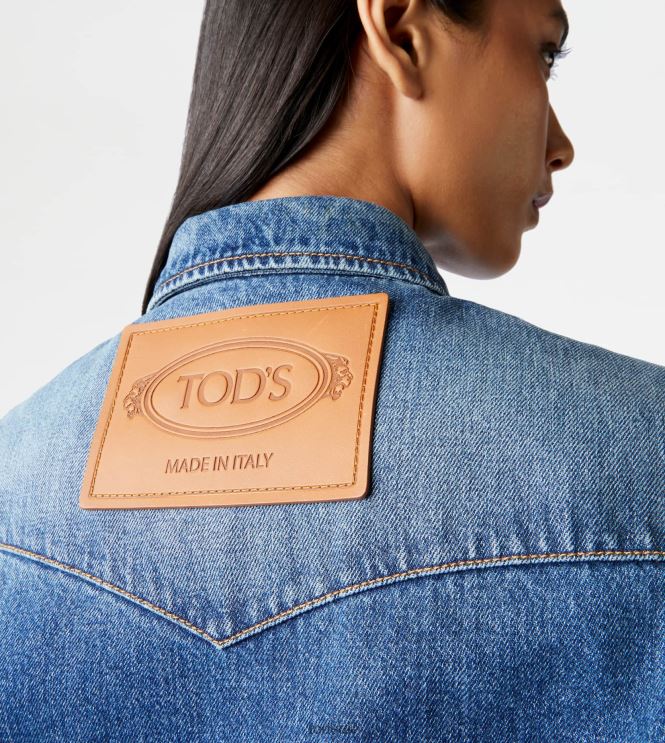 Tod's Women Shirt in Denim 602L84611 Blue