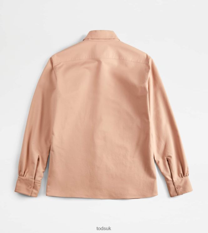 Tod's Women Shirt in Stretch Cotton 602L84549 Beige