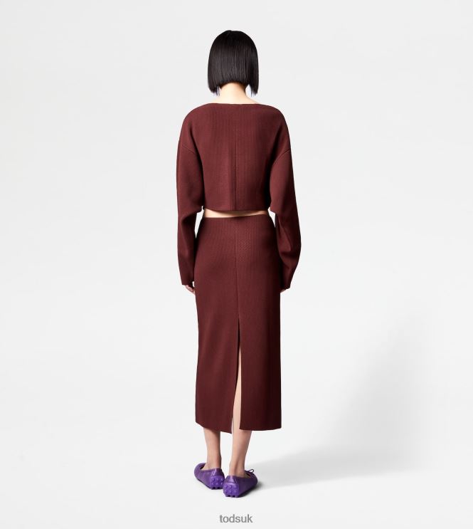 Tod's Women Mid-skirt 602L84569 Brown