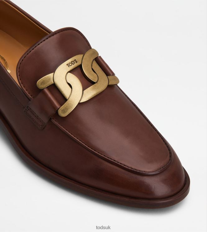 Tod's Women Loafers in Leather 602L8411 Brown