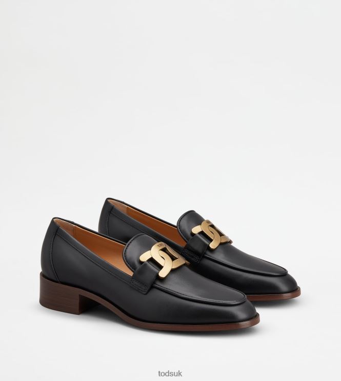 Tod's Women Loafers in Leather 602L8412 Black