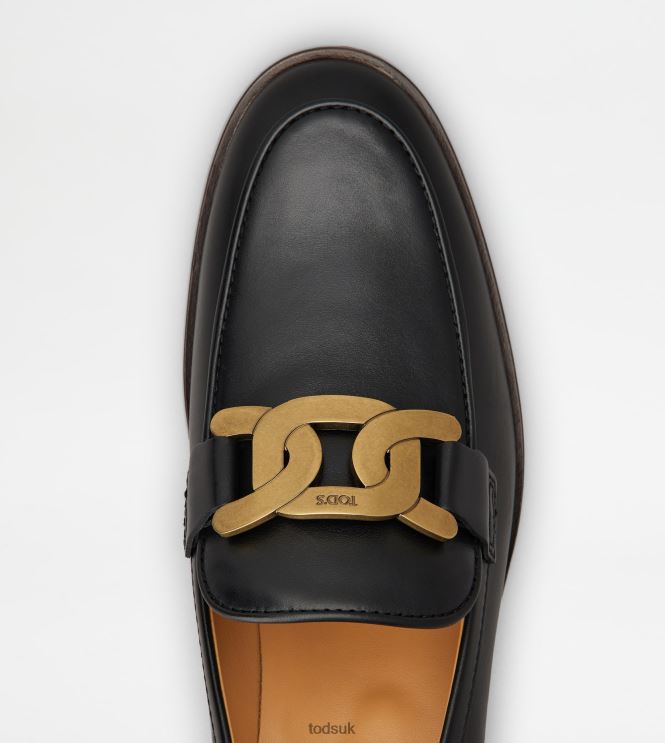 Tod's Women Loafers in Leather 602L8412 Black