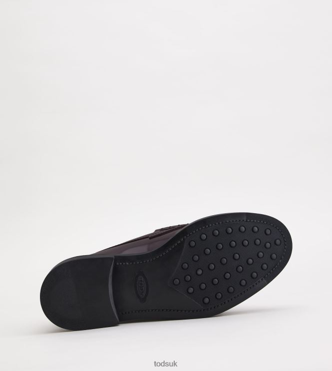 Tod's Women Loafers in Leather 602L8417 Burgundy