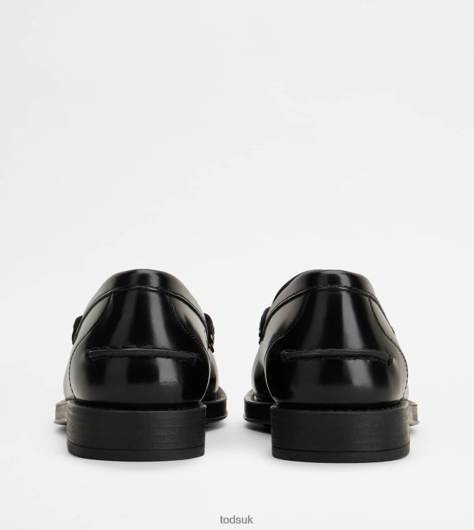 Tod's Women Loafers in Leather 602L8418 Black
