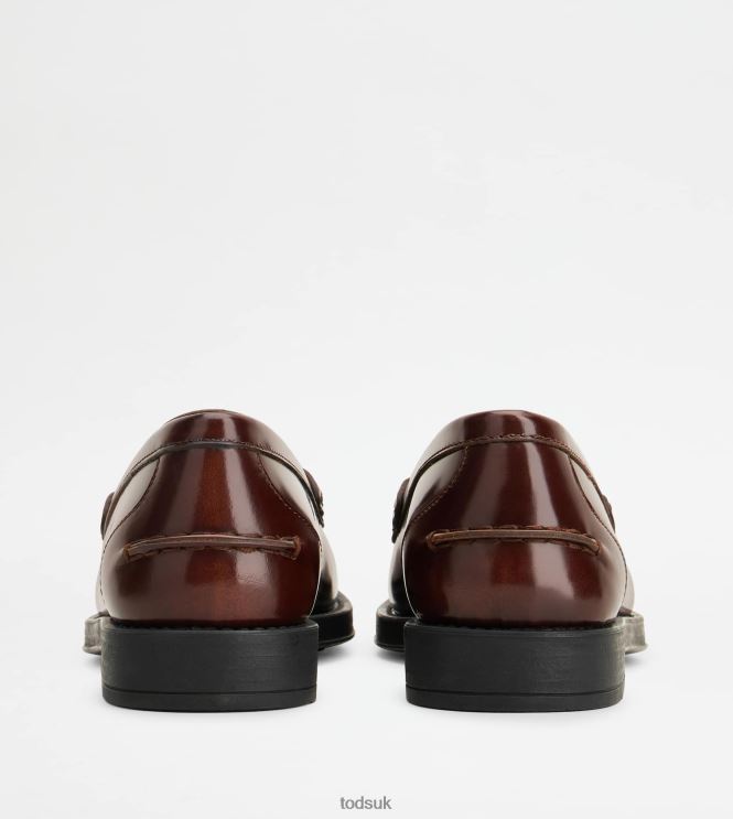 Tod's Women Loafers in Leather 602L8419 Brown