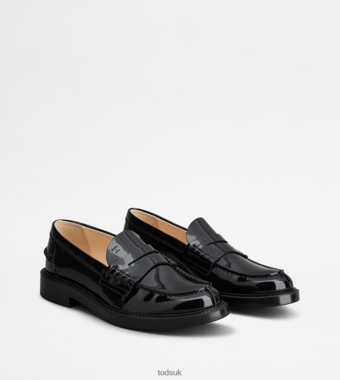 Tod's Women Loafers in Leather 602L8420 Black