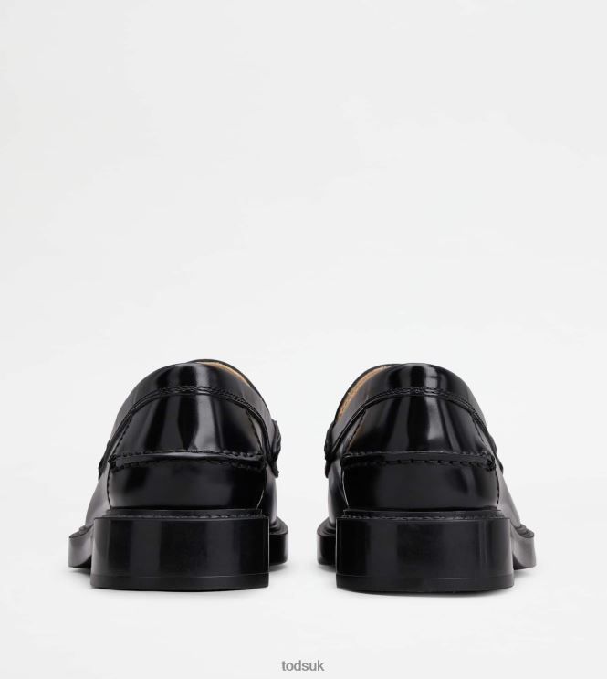 Tod's Women Loafers in Leather 602L8423 Black