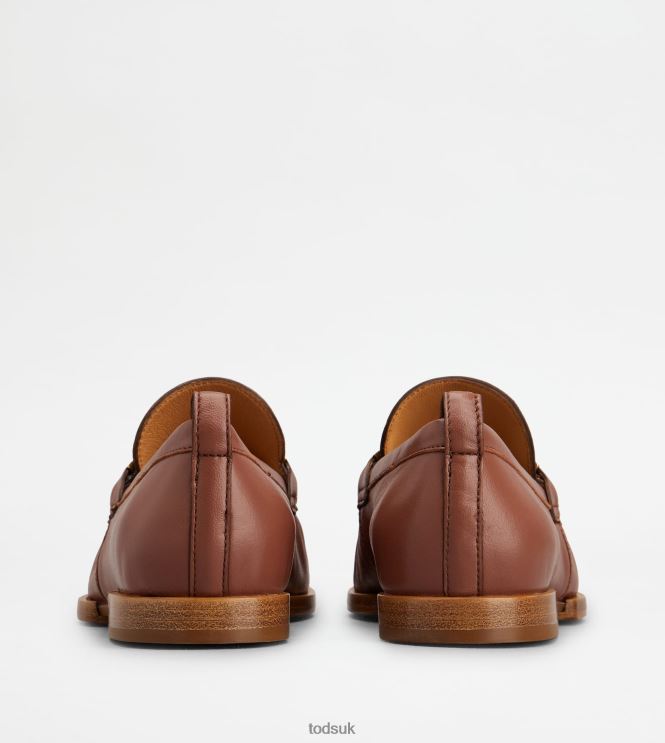 Tod's Women Loafers in Leather 602L8427 Brown