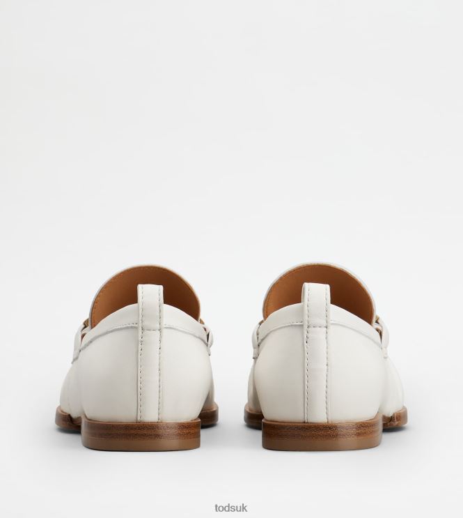 Tod's Women Loafers in Leather 602L8429 White