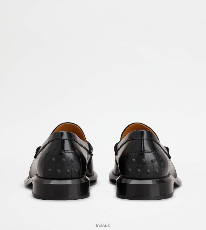 Tod's Women Loafers in Leather 602L8438 Black