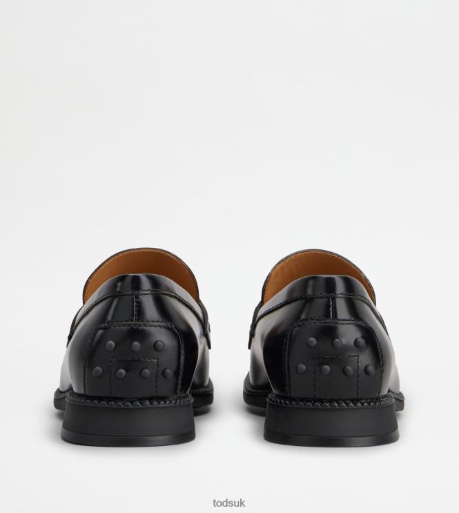 Tod's Women Loafers in Leather 602L8447 Black