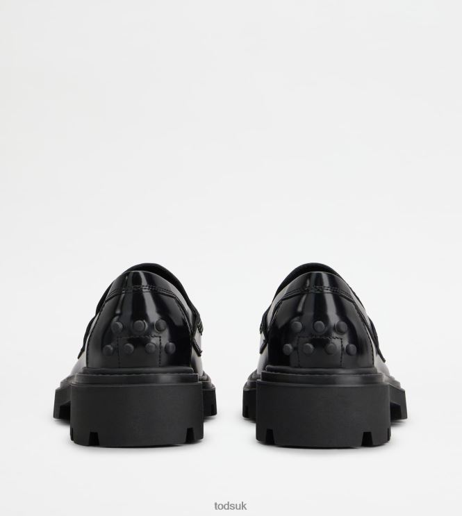 Tod's Women Loafers in Leather 602L844 Black