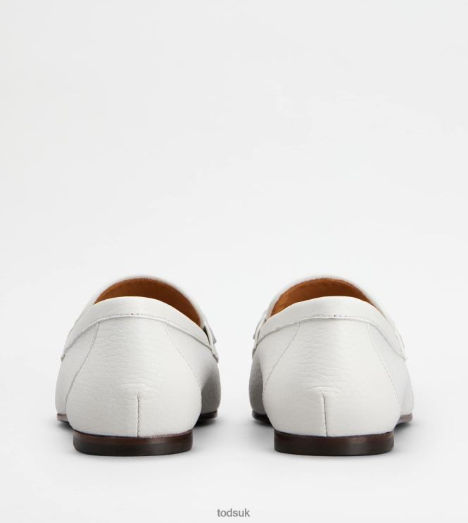 Tod's Women Loafers in Leather 602L8451 White