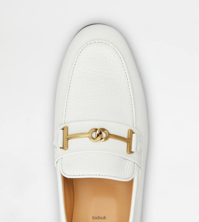 Tod's Women Loafers in Leather 602L8451 White