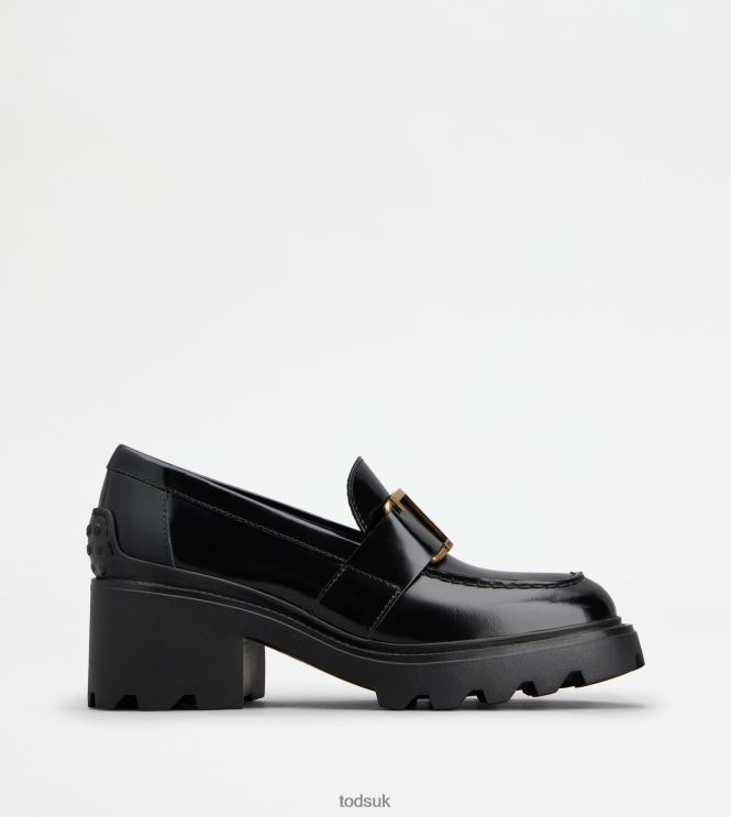Tod's Women Loafers in Leather 602L848 Black