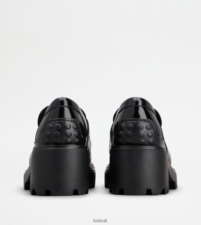Tod's Women Loafers in Leather 602L848 Black