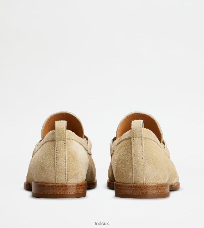 Tod's Women Loafers in Suede 602L8431 Beige