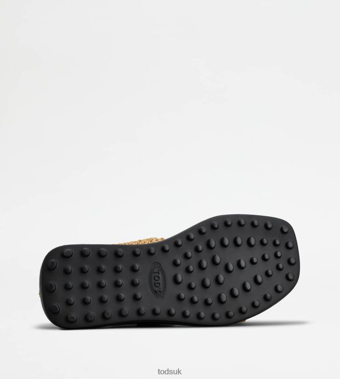 Tod's Women Sandals in Raffia 602L84205 Brown